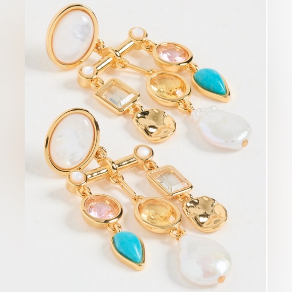 Lizzie Fortunato Altura Statement Chandelier Earrings 450$ - Picture 2 of 4